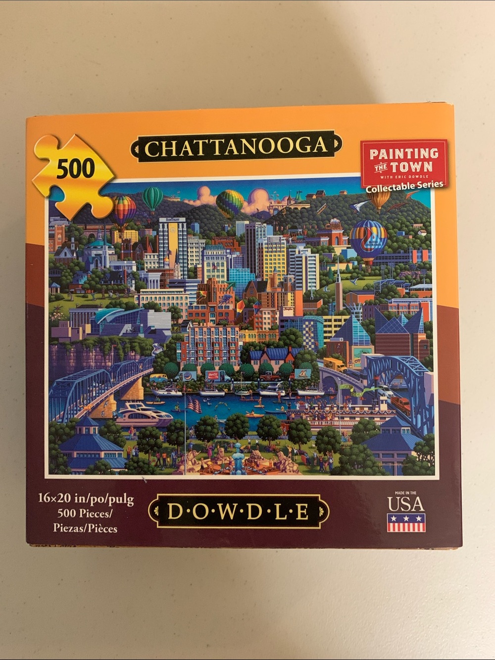 Dowdle Chattanooga 500 Piece Puzzle-Painting The Town Series-Poster-Unverified